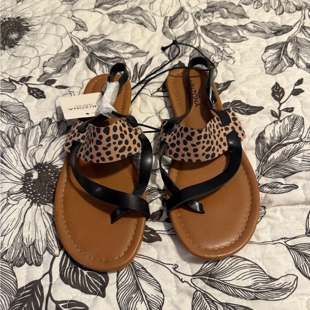Arizona Black and Tan Sandals - NWT